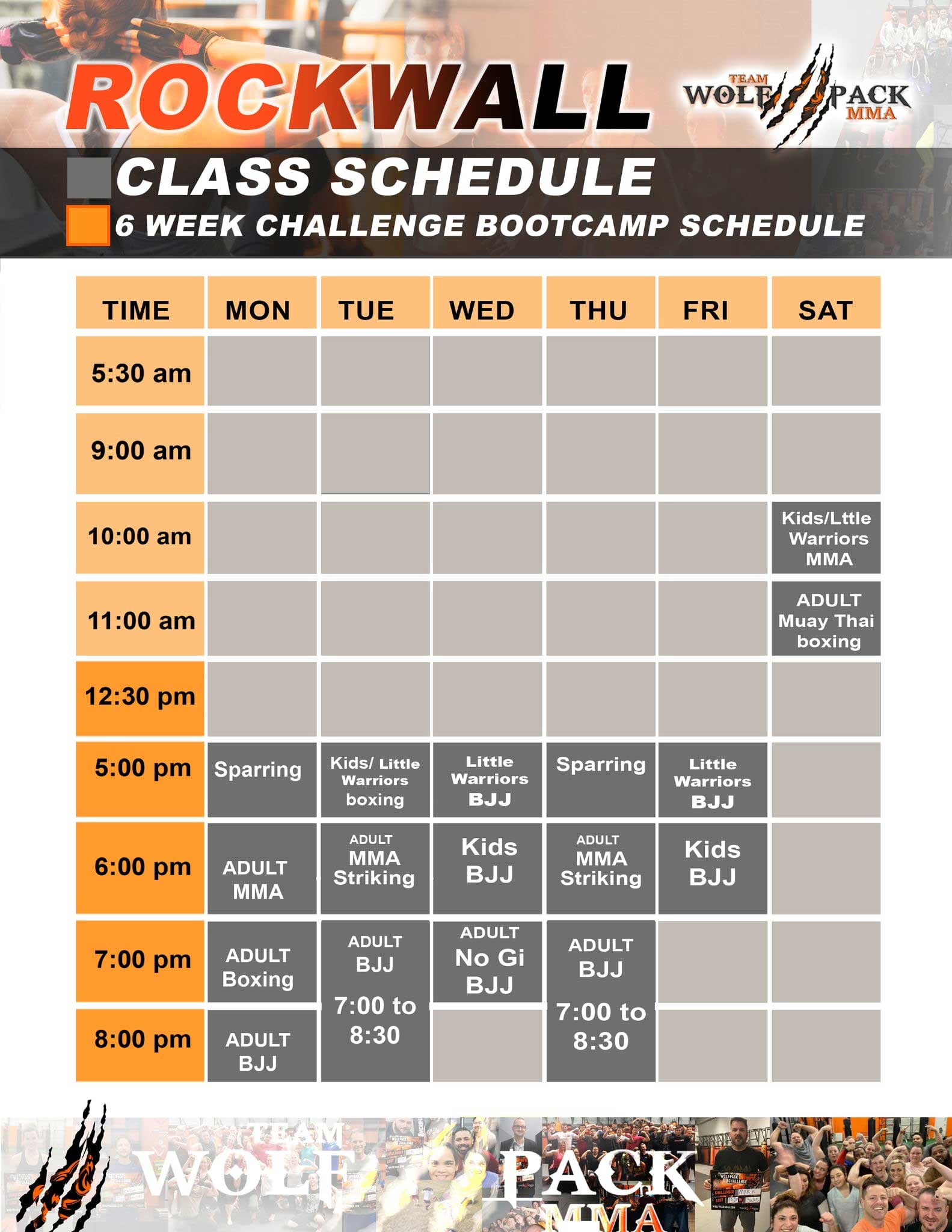 Rockwall Schedule 0324